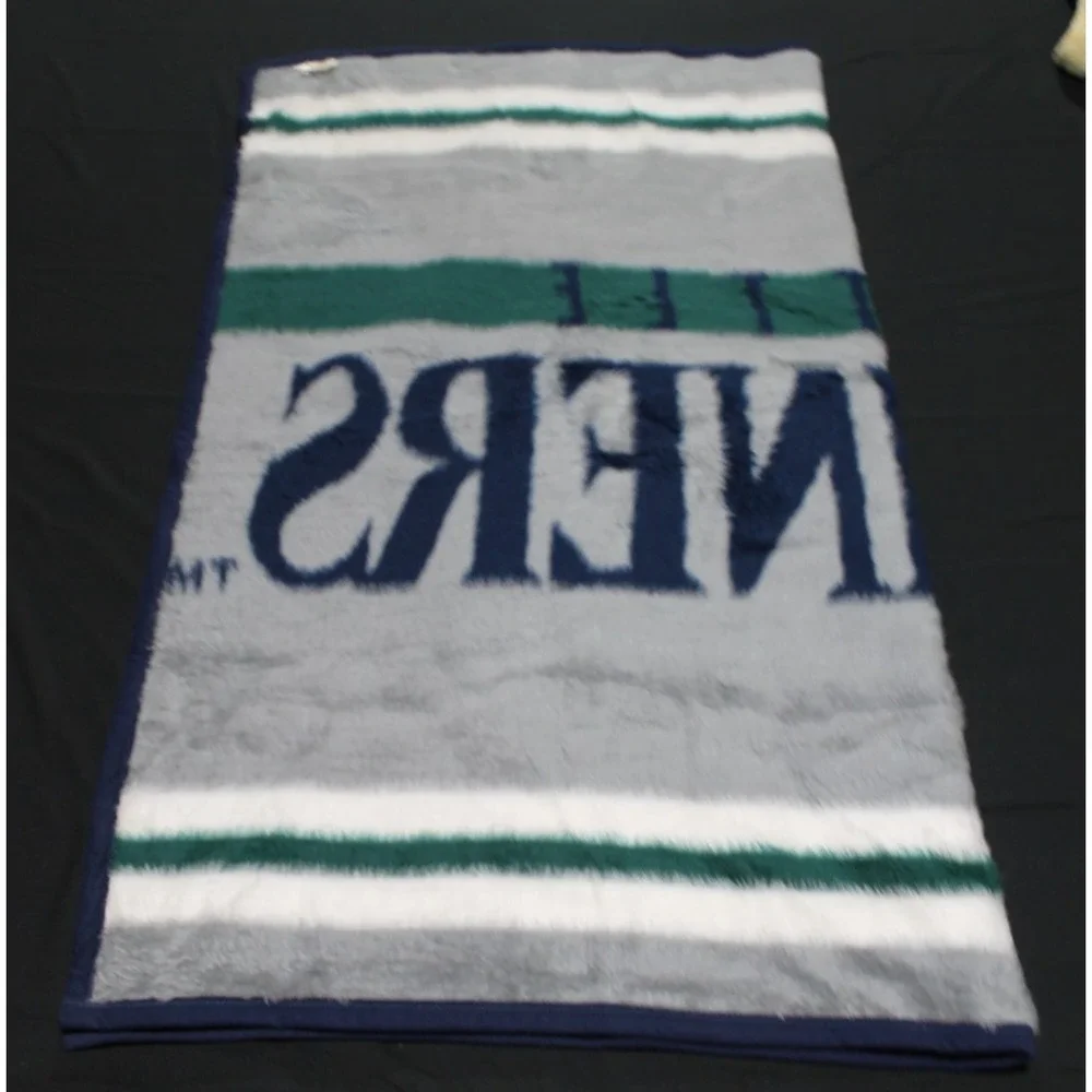 Biederlack Seattle Mariners Throw Blanket MLB Navy Blue 48x57 USA Made